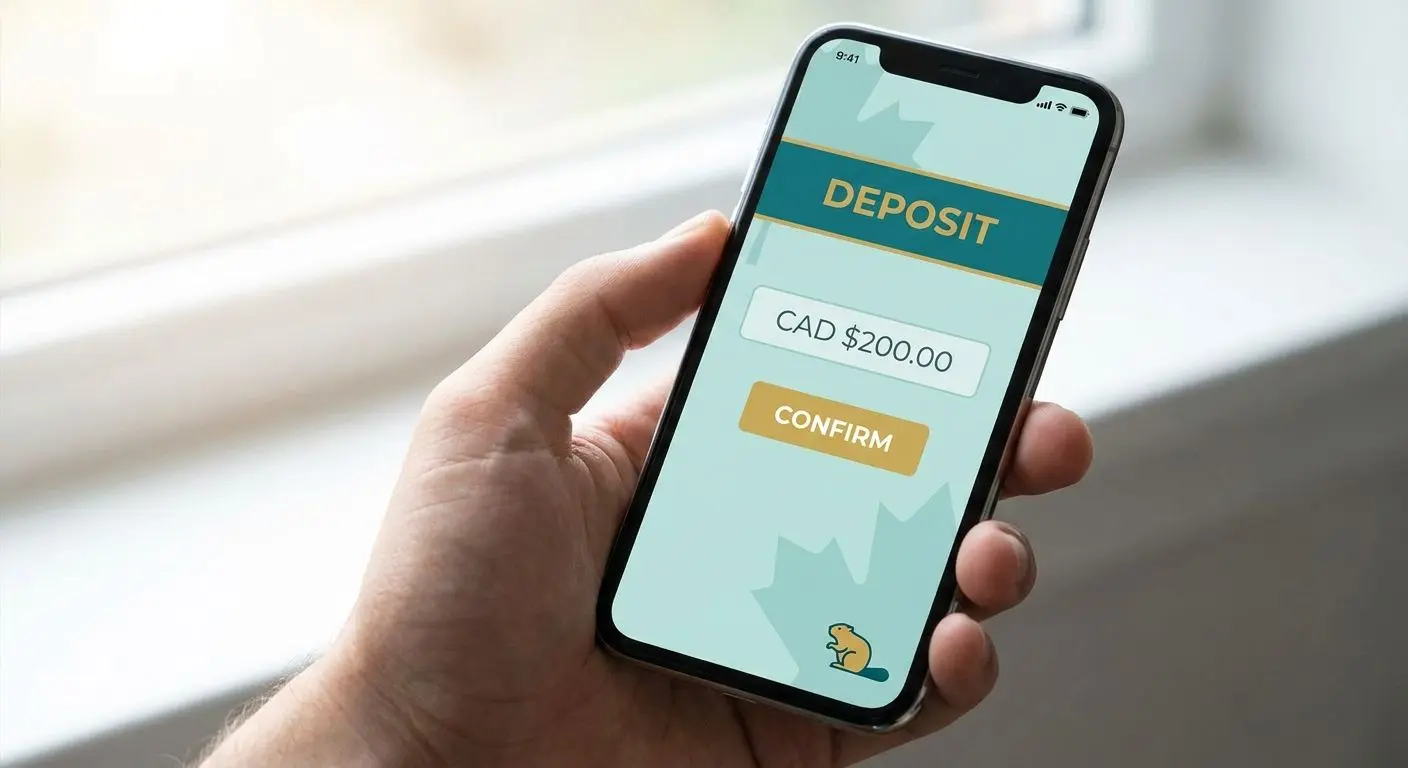 Smartphone deposit screen for mobile-friendly payment options