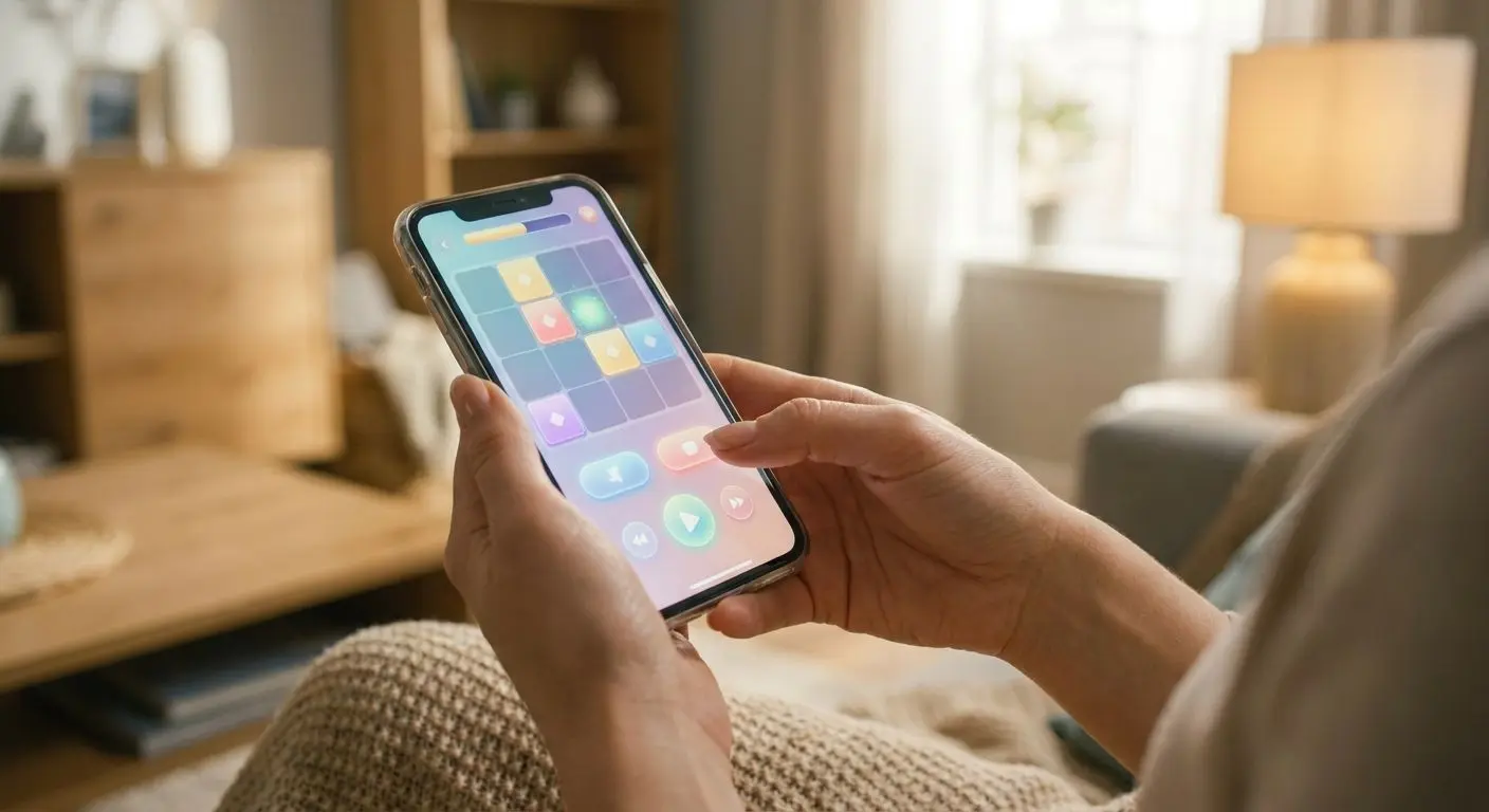 PlayOJO games on mobile Smartphone displaying mobile PlayOJO-style game lobby interface