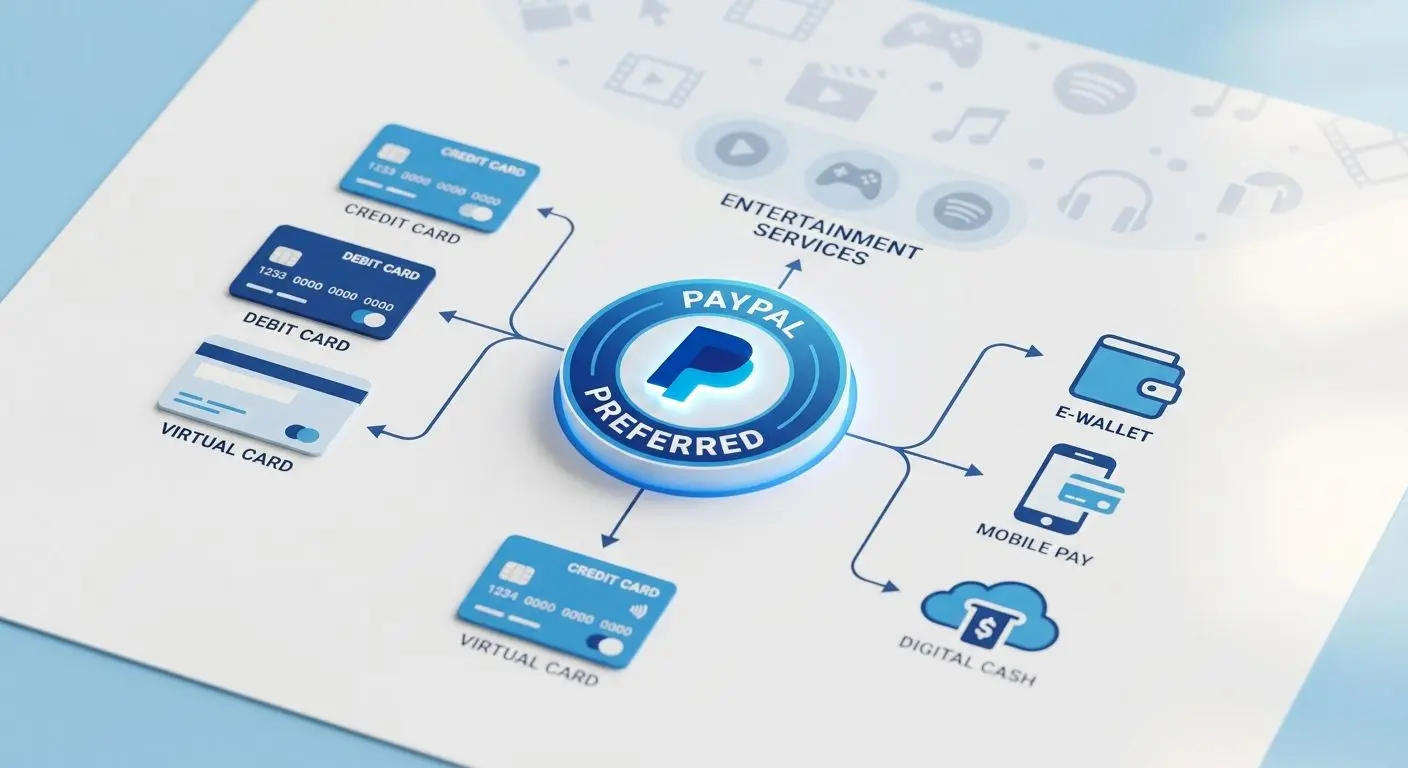 PayPal compared with other PlayOJO payment methods